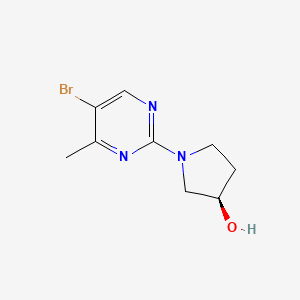 molecular formula C9H12BrN3O B3047827 (R)-1-(5-bromo-4-methylpyrimidin-2-yl)pyrrolidin-3-ol CAS No. 1454301-74-6