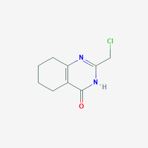 molecular formula C9H11ClN2O B3047828 2-(Chloromethyl)-5,6,7,8-tetrahydroquinazolin-4(3H)-one CAS No. 145475-35-0
