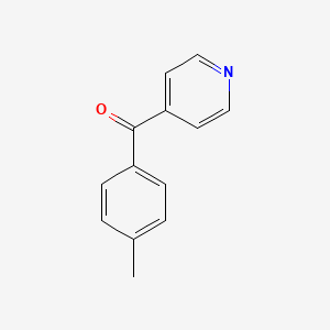 molecular formula C13H11NO B3047829 Methanone, (4-methylphenyl)-4-pyridinyl- CAS No. 14548-30-2