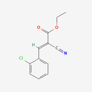 molecular formula C12H10ClNO2 B3047834 beta-o-Chlorophenyl-alpha-cyanoacrylic acid, ethyl ester CAS No. 14561-93-4