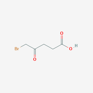 molecular formula C5H7BrO3 B3047851 戊酸，5-溴-4-氧代- CAS No. 14594-23-1