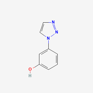 molecular formula C8H7N3O B3047858 3-(1H-1,2,3-triazol-1-yl)phenol CAS No. 1461705-95-2