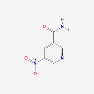 molecular formula C6H5N3O3 B3047862 5-硝基烟酰胺 CAS No. 1462-88-0