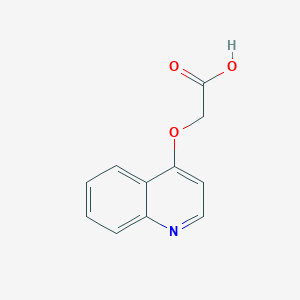 molecular formula C11H9NO3 B3047865 2-(Quinolin-4-yloxy)acetic acid CAS No. 146363-08-8