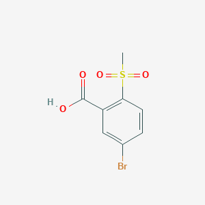 molecular formula C8H7BrO4S B3047867 5-Bromo-2-(methylsulfonyl)benzoic acid CAS No. 146431-33-6