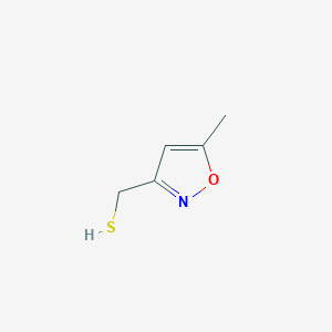 molecular formula C5H7NOS B3047875 (5-Methyl-1,2-oxazol-3-yl)methanethiol CAS No. 146796-46-5