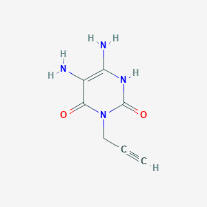 2,4(1H,3H)-Pyrimidinedione, 5,6-diamino-3-(2-propynyl)-