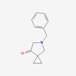 molecular formula C13H15NO B3047881 5-Benzyl-5-azaspiro[2.4]heptan-7-one CAS No. 147011-44-7