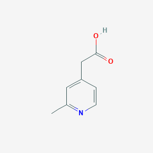 molecular formula C8H9NO2 B3047882 4-Pyridineacetic acid, 2-methyl- CAS No. 147028-79-3