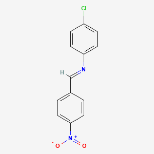 Benzenamine, 4-chloro-N-[(4-nitrophenyl)methylene]-
