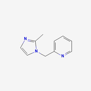 molecular formula C10H11N3 B3047904 2-(2-Methylimidazol-1-ylmethyl)pyridine CAS No. 148257-48-1