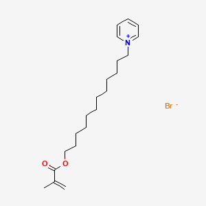 molecular formula C21H34BrNO2 B3047914 Pyridinium, 1-[12-[(2-methyl-1-oxo-2-propenyl)oxy]dodecyl]-, bromide CAS No. 148753-80-4