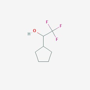 molecular formula C7H11F3O B3047921 1-Cyclopentyl-2,2,2-trifluoroethan-1-ol CAS No. 149003-82-7