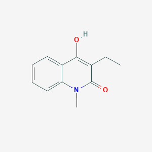 molecular formula C12H13NO2 B3047928 3-乙基-4-羟基-1-甲基喹啉-2(1H)-酮 CAS No. 14944-99-1