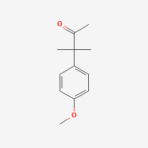 molecular formula C12H16O2 B3047931 3-(4-Methoxyphenyl)-3-methylbutan-2-one CAS No. 14958-00-0