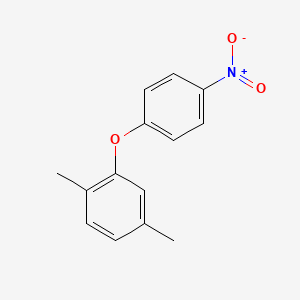 molecular formula C14H13NO3 B3047941 Benzene, 1,4-dimethyl-2-(4-nitrophenoxy)- CAS No. 149742-80-3