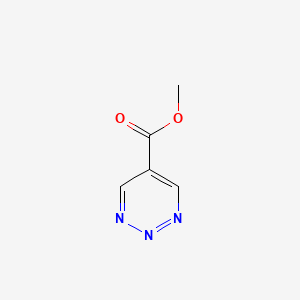 molecular formula C5H5N3O2 B3047946 Methyl 1,2,3-triazine-5-carboxylate CAS No. 150017-40-6