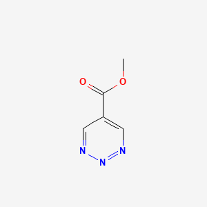 molecular formula C5H5N3O2 B3047946 1,2,3-三嗪-5-甲酸甲酯 CAS No. 150017-40-6