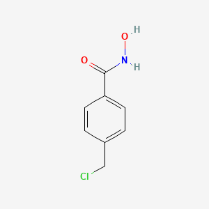 molecular formula C8H8ClNO2 B3047952 Benzamide, 4-(chloromethyl)-N-hydroxy- CAS No. 150191-54-1