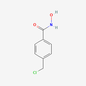 molecular formula C8H8ClNO2 B3047952 4-(Chloromethyl)-N-hydroxybenzamide CAS No. 150191-54-1