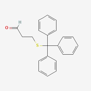 molecular formula C22H20OS B3047955 3-(三苯甲硫基)丙醛 CAS No. 150350-28-0