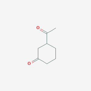 molecular formula C8H12O2 B3047957 3-乙酰基环己酮 CAS No. 15040-97-8