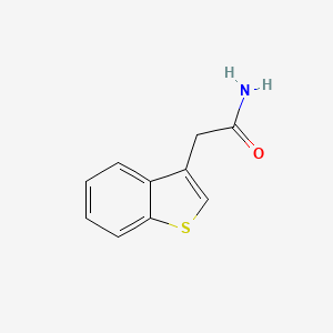 molecular formula C10H9NOS B3047959 苯并[b]噻吩-3-乙酰胺 CAS No. 1505-58-4