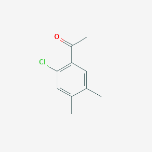 molecular formula C10H11ClO B3047967 1-(2-Chloro-4,5-dimethylphenyl)ethan-1-one CAS No. 15089-73-3