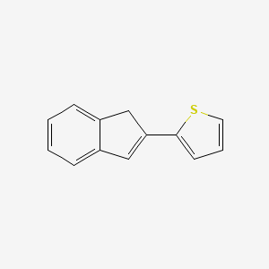 molecular formula C13H10S B3047970 Thiophene, 2-(1H-inden-2-yl)- CAS No. 150994-10-8
