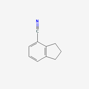 molecular formula C10H9N B3047972 2,3-Dihydro-1H-indene-4-carbonitrile CAS No. 15115-63-6