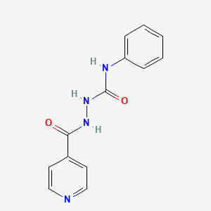 molecular formula C13H12N4O2 B3047983 N-[(phenylcarbamoyl)amino]pyridine-4-carboxamide CAS No. 15152-50-8