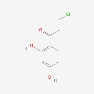 molecular formula C9H9ClO3 B3047990 3-氯-1-(2,4-二羟基苯基)丙酮 CAS No. 151884-07-0