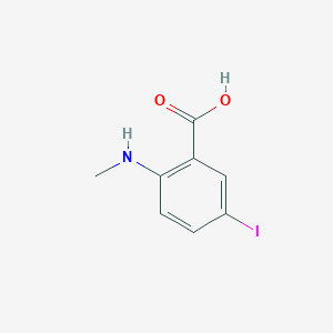molecular formula C8H8INO2 B3047992 5-Iodo-2-(methylamino)benzoic acid CAS No. 151979-21-4