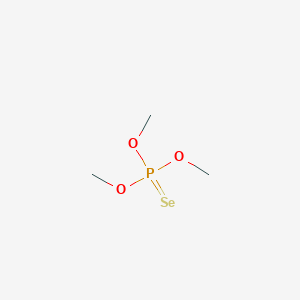 molecular formula C3H9O3PSe B3047993 Phosphoroselenoic acid, O,O',O''-trimethyl- CAS No. 152-19-2