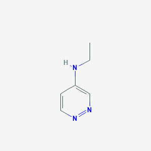 molecular formula C6H9N3 B3047999 4-Pyridazinamine, N-ethyl- CAS No. 1521274-68-9