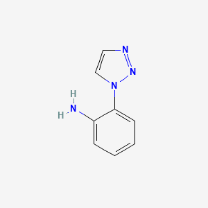 molecular formula C8H8N4 B3048000 2-(1H-1,2,3-triazol-1-yl)aniline CAS No. 15213-01-1