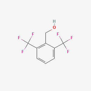 molecular formula C9H6F6O B3048002 Benzenemethanol, 2,6-bis(trifluoromethyl)- CAS No. 152211-16-0