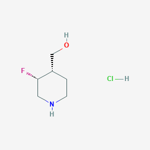 ((3R,4S)-3-Fluoropiperidin-4-yl)methanol hydrochloride