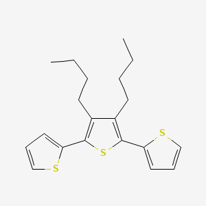 molecular formula C20H24S3 B3048016 2,2':5',2''-三噻吩，3',4'-二丁基- CAS No. 152389-25-8