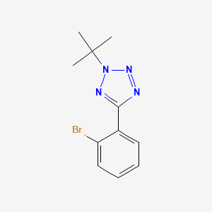 molecular formula C11H13BrN4 B3048033 5-(2-Bromophenyl)-2-tert-butyl-2H-tetrazole CAS No. 153042-18-3