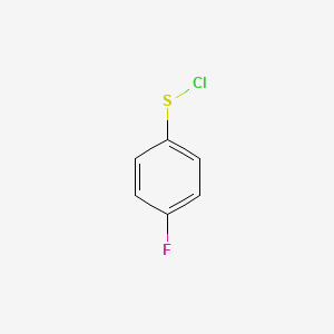 molecular formula C6H4ClFS B3048038 Benzenesulfenyl chloride, 4-fluoro- CAS No. 1535-35-9