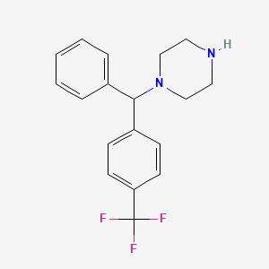 1-[Phenyl-[4-(trifluoromethyl)phenyl]methyl]piperazine