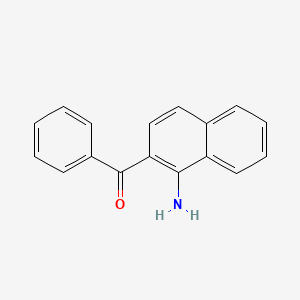 molecular formula C17H13NO B3048041 甲酮，(1-氨基-2-萘基)苯基- CAS No. 153684-50-5