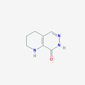 molecular formula C7H9N3O B3048043 1,2,3,4-Tetrahydropyrido[2,3-D]pyridazin-8(7H)-one CAS No. 15375-78-7