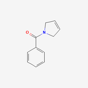 molecular formula C11H11NO B3048053 (2,5-dihydro-1H-pyrrol-1-yl)(phenyl)methanone CAS No. 15431-85-3