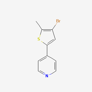 molecular formula C10H8BrNS B3048062 4-(4-Bromo-5-methylthiophen-2-yl)pyridine CAS No. 154566-70-8