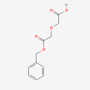 molecular formula C11H12O5 B3048067 乙酸，（羧甲氧基）-，1-（苯甲基）酯 CAS No. 154741-21-6