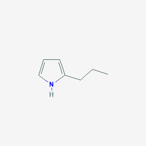 molecular formula C7H11N B3048074 1H-Pyrrole, 2-propyl- CAS No. 1551-08-2