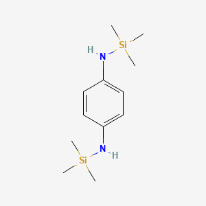 molecular formula C12H24N2Si2 B3048116 1,4-苯二胺，N,N'-双(三甲基甲硅烷基)- CAS No. 1571-74-0