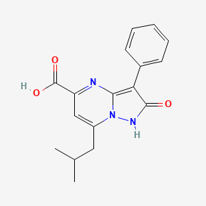 7-Isobutyl-2-oxo-3-phenyl-1,2-dihydropyrazolo[1,5-a]pyrimidine-5-carboxylic acid